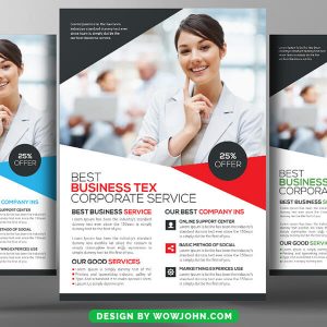 Free Income Tax Flyer Psd Template