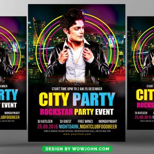 Free City Concert Party Flyer Psd Template