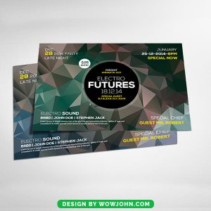 Free Abstract Future Flyer Psd Template