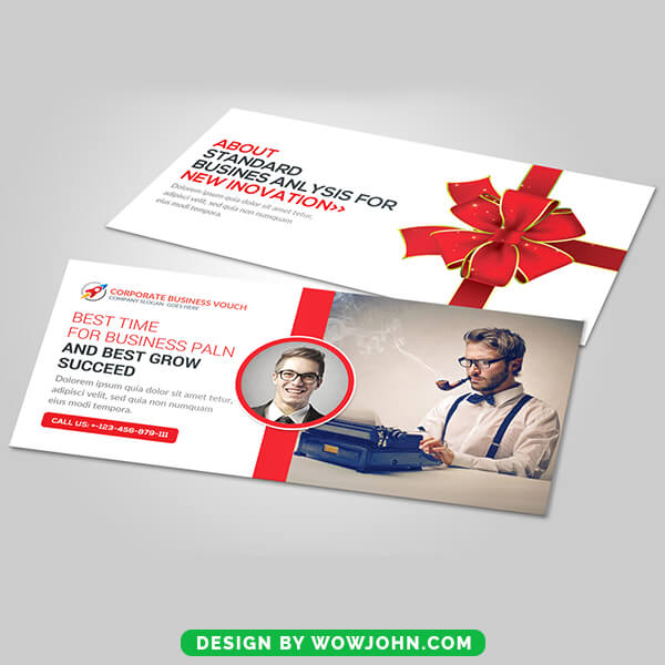 Free Holiday Gift Voucher Psd Template