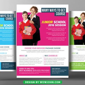 Free Junior School Education Flyer Psd Template