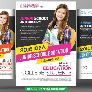 Free Junior Education Flyer Design PSD