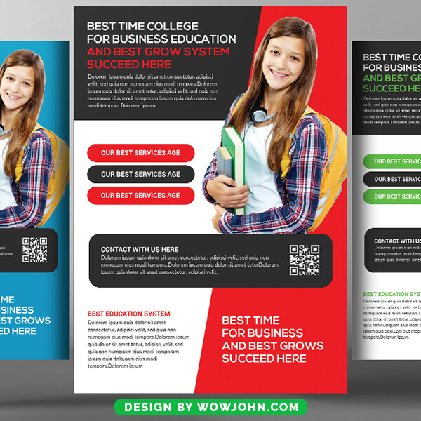 Free Talent Education Flyer Template PSD