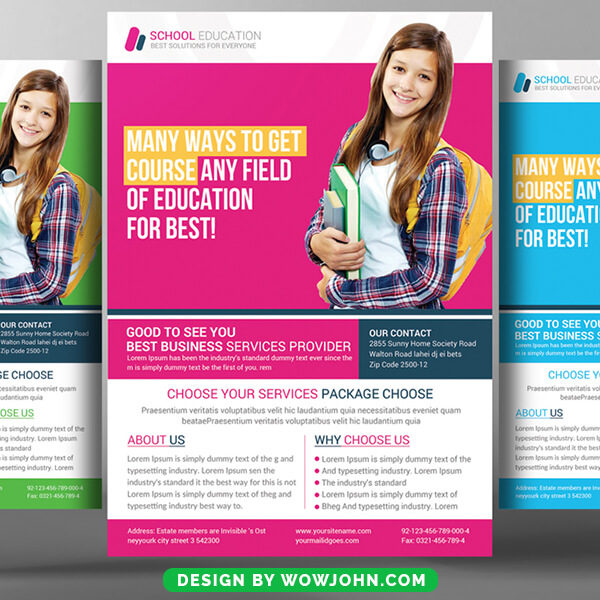 Free School Admission Open Flyer Psd Template