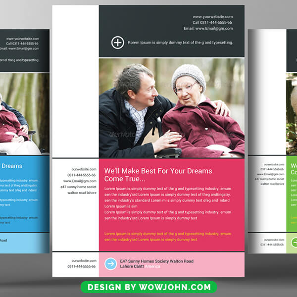 Free Flyer For Senior Care Psd Template