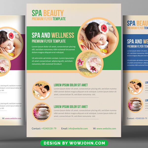 Free Massage Beauty Spa Parlor Psd Flyer Template