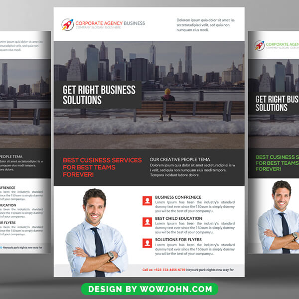 Free Construction Psd Flyer Template