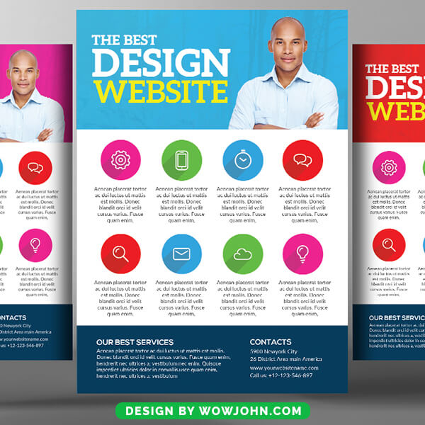 Free Design Agency Psd Flyer Template