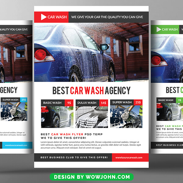 Car Wash Business Psd Flyer Template