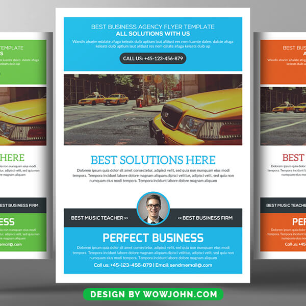 Free Soft Corporate Flyer PSD Template