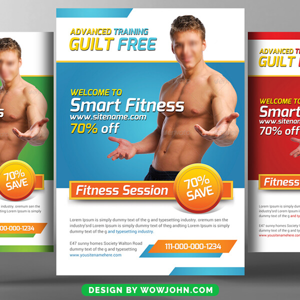 Free 2022 Fitness Gym Flyer Psd Template