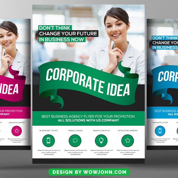 Corporate Idea Business Flyer Psd Template