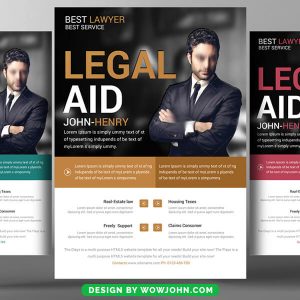 Legal Services Psd Flyer Template