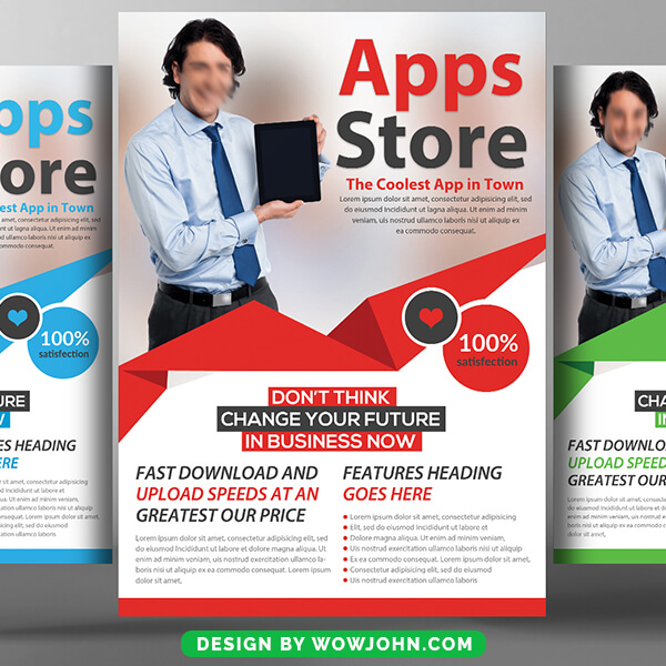 Apps Store Promotion Psd Flyer Template