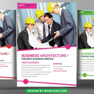 Free Construction Company Flyer Psd Template