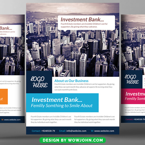 Free Investment Flyer Psd Template
