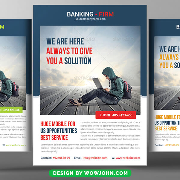 Free Banking Flyer Psd Template
