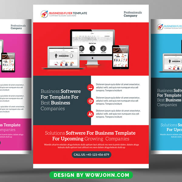 Free Web Solutions Flyer Psd Template