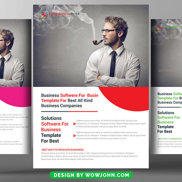 Free Software House Flyer Template PSD