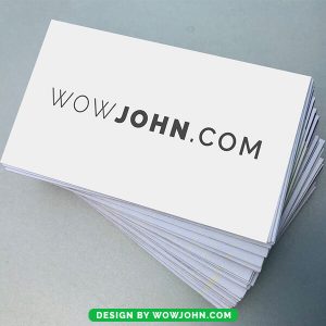 Free Double Sided Business Card Mockup Psd