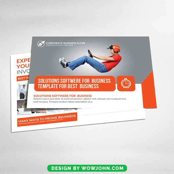 Auditing Firm Psd Post Card Template