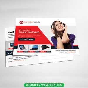 Tech Products Promotion Psd Postcard Template