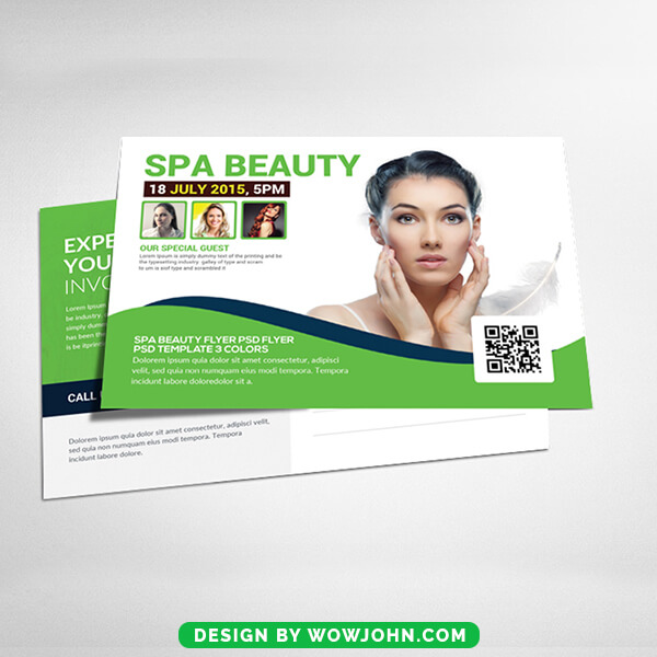 Free SPA Beauty Psd Postcard Template