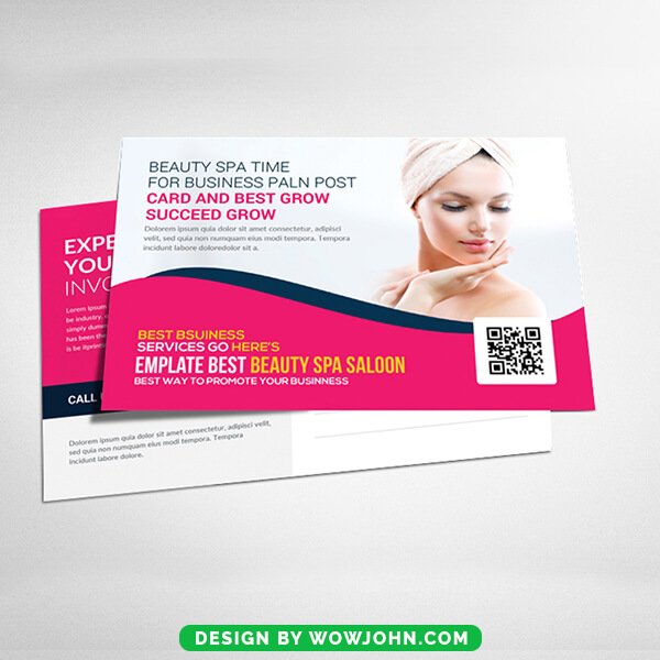 Free SPA Beauty Massage Psd Postcard Template