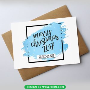 Free Holiday Card Template Editable Christmas Psd