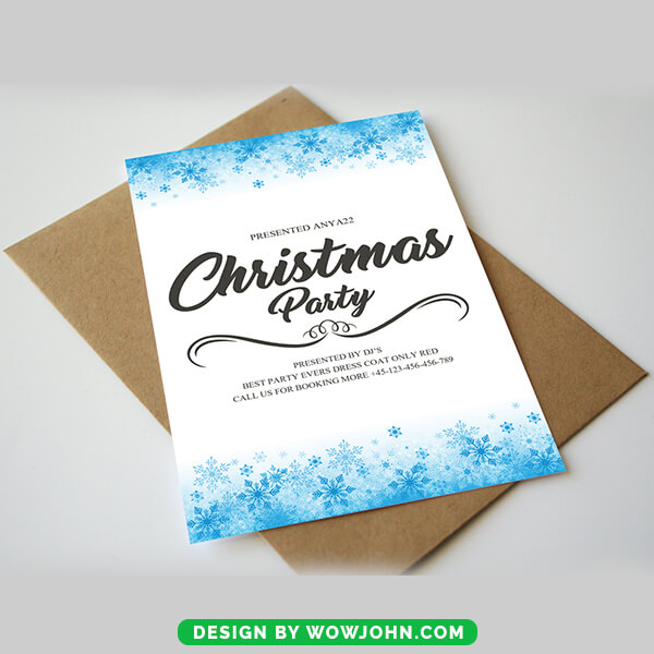 Merry Christmas Card Photoshop Canva Template