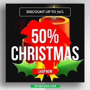 Free Christmas Banner Psd Template