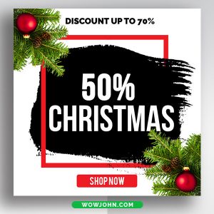 Free Christmas Sale Banner Psd Template