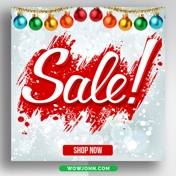Free Christmas Promotion Banner Psd Template