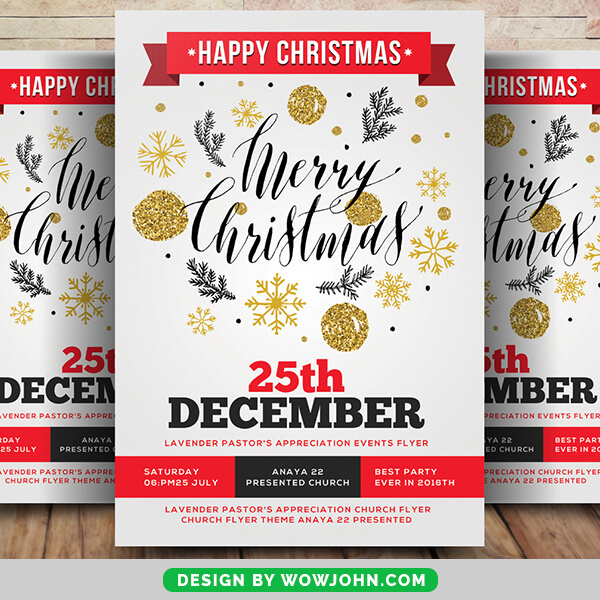 25th December Christmas Psd Flyer Template