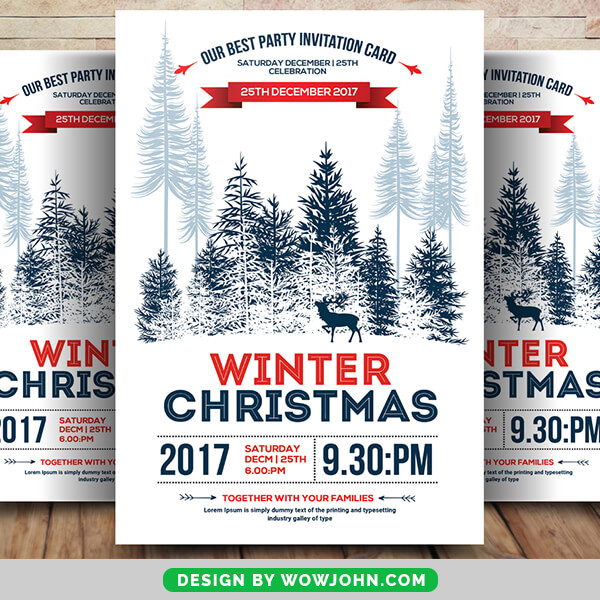 Free Christmas Flyer Templates for Photoshop