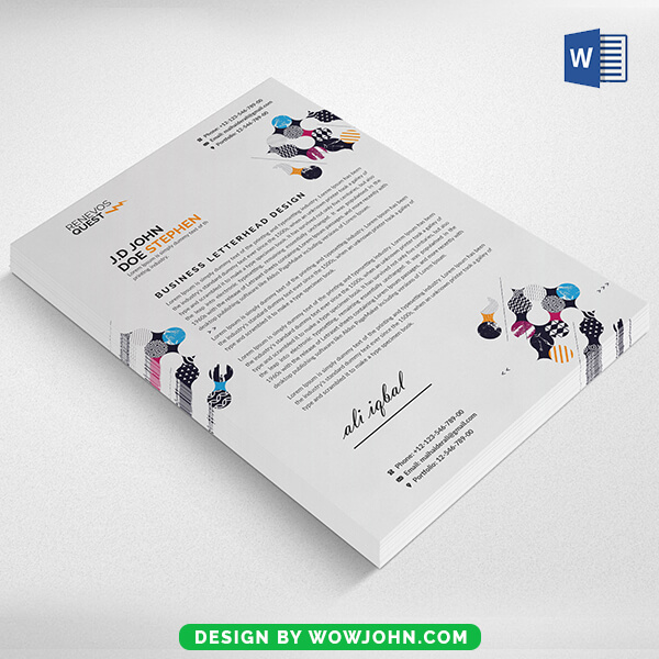 Company Letterhead Template Word 2022 Free Download
