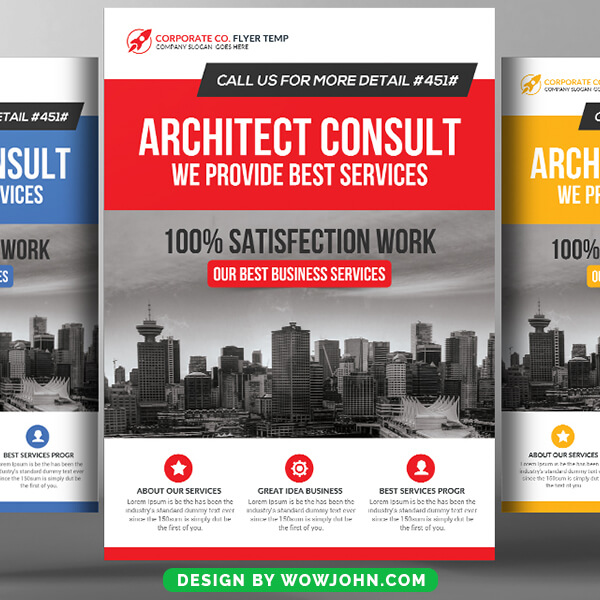 Architecture Industry Psd Flyer Template