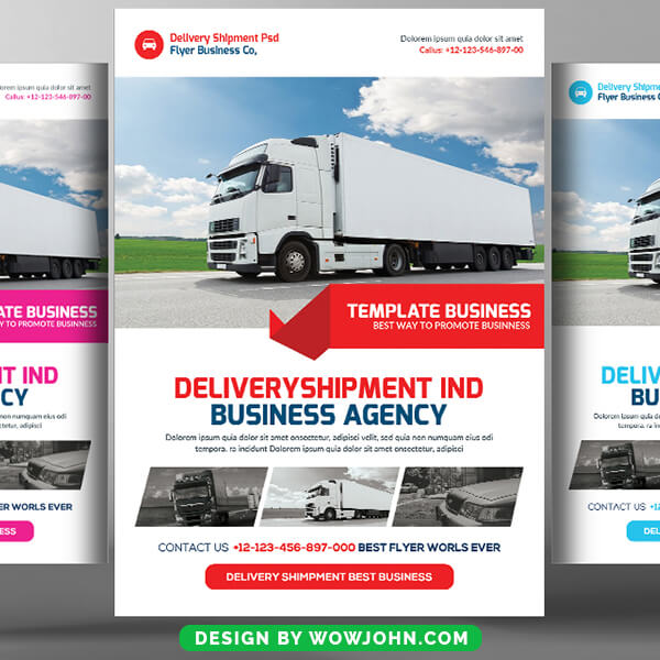Logistics Delivery Flyer Templates Free Download