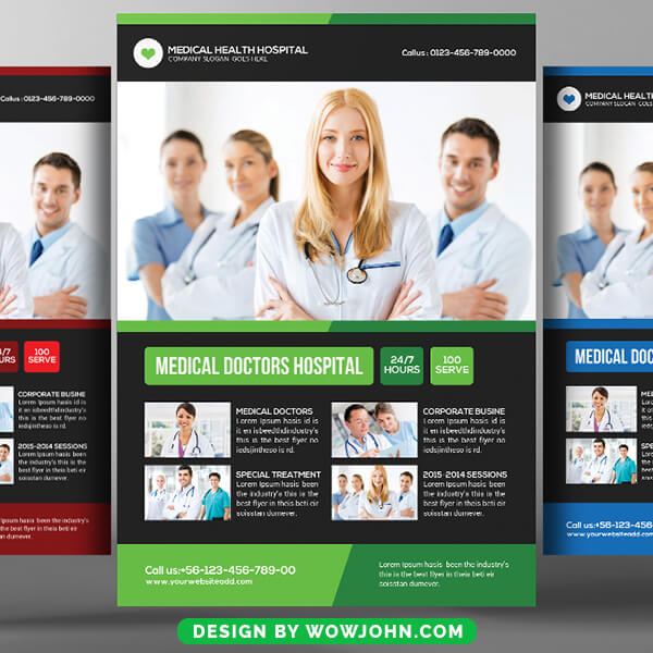 Medical Doctor Flyer Templates For Psd