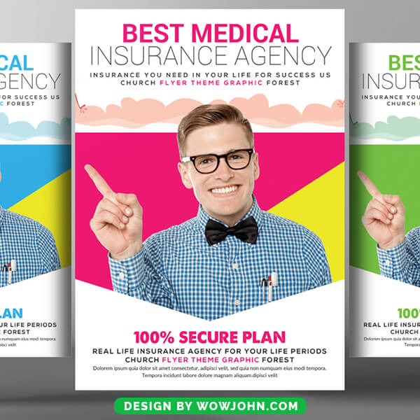 Free Health Insurance Psd Flyer Template