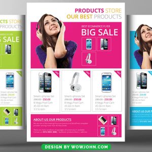 Mobile Accessories Psd Flyer Template