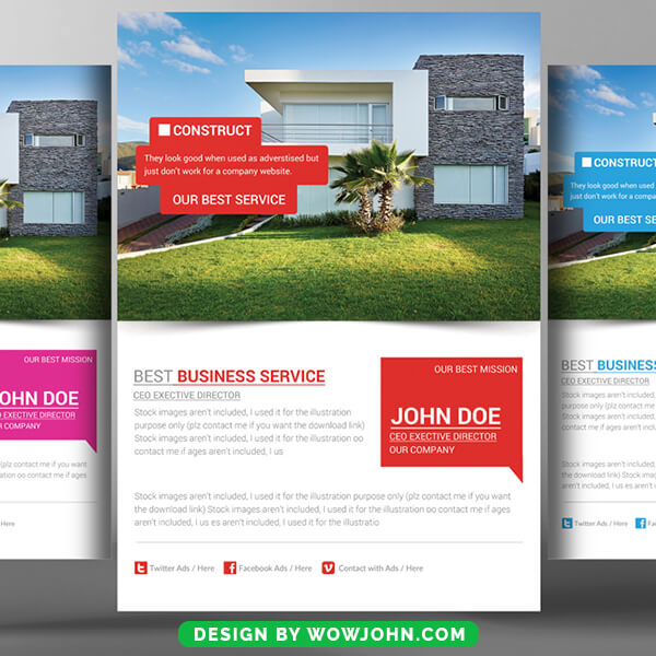 Real Estate Flyer Template in PSD Design