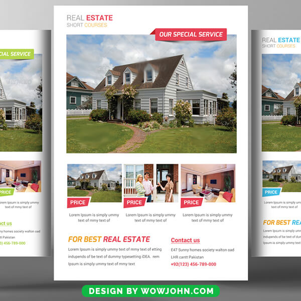 Luxury Real Estate Flyer Template in PSD Format