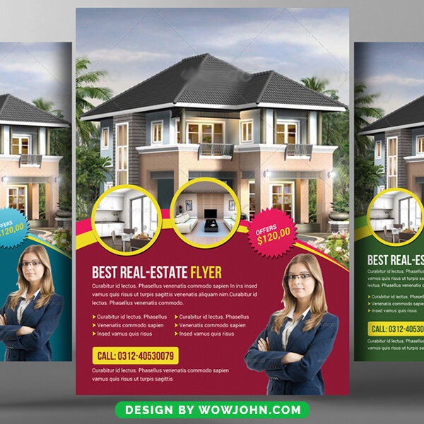 Free Home Sale Real Estate Flyer Psd Template