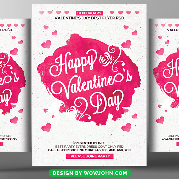 Valentines Day Free Club And Party Psd Template
