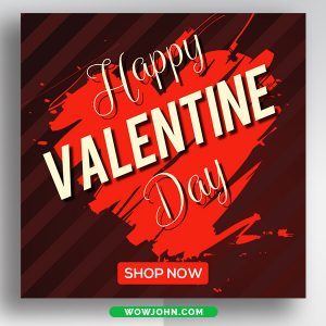 Valentines Day Social Media Banner Template