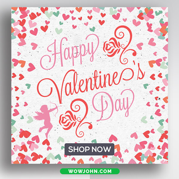 Valentines Day Social Media Instagram Banner Psd