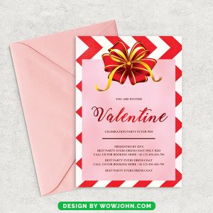 Valentines Day Card Template Psd File