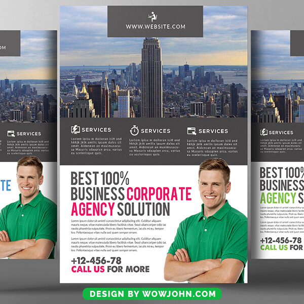 Marketing Consultant Flyer Free Psd Template
