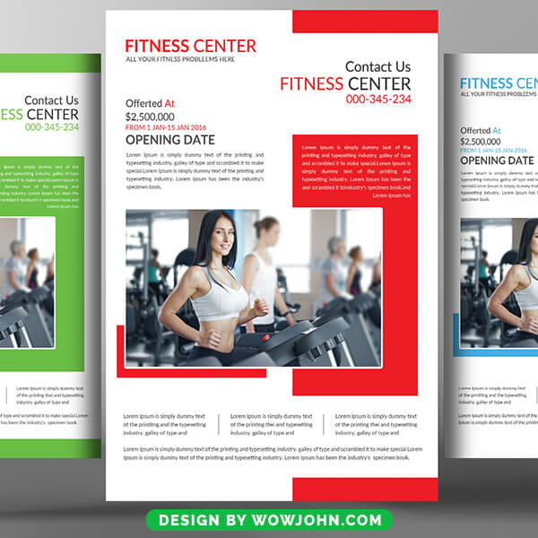 Fitness Training Flyer Free Psd Template